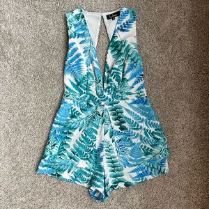 Tropical V-Neck Lulus Romper